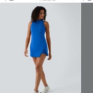 Vibrant Blue Sleeveless Mini Dress